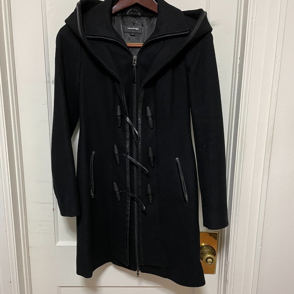 Mackage Black Wool Coat